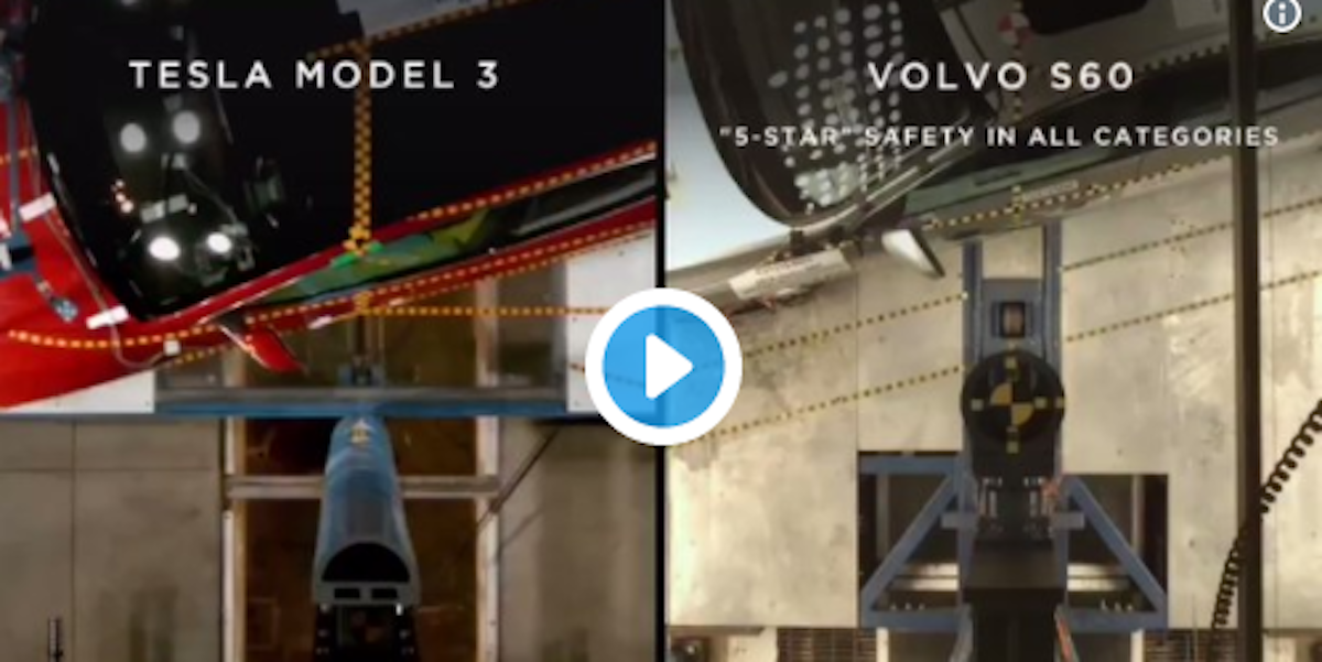 Elon Musk Shows Off Incredible Tesla Model 3 Crash Test