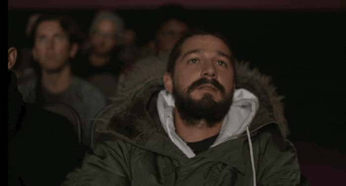 Shia LaBeouf Watches His Own Movies, Eats Pizza During ...