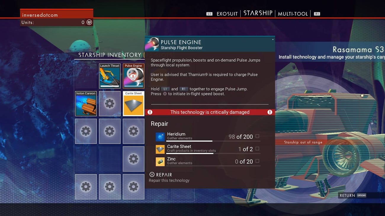 How To Fix Your Ship In No Man S Sky Inverse