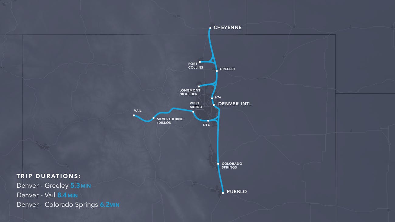 Here are the 11 Proposed Hyperloop One Routes in the U.S. Inverse