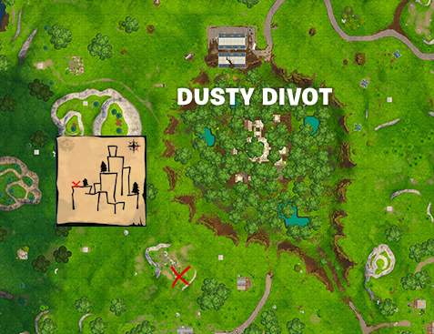 shifty shafts treasure map location