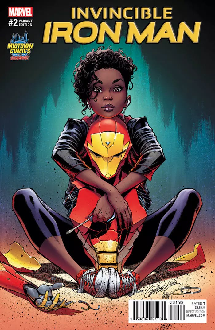 Invincible Iron Man #2 Variant Cover for Marvel by J. Scott Campbell