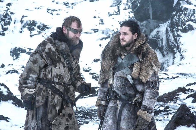 Kit Harington as Jon Snow in 'Game of Thrones' Season 7 episode 6 "Beyond the Wall"