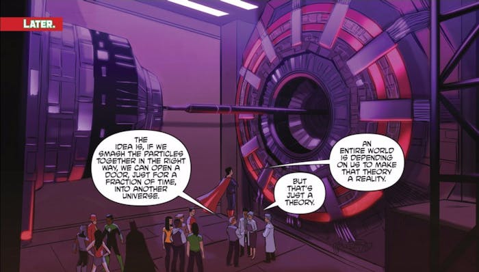 Hadron Collider Time Travel Theory Hadron Collider Time Travel Theory