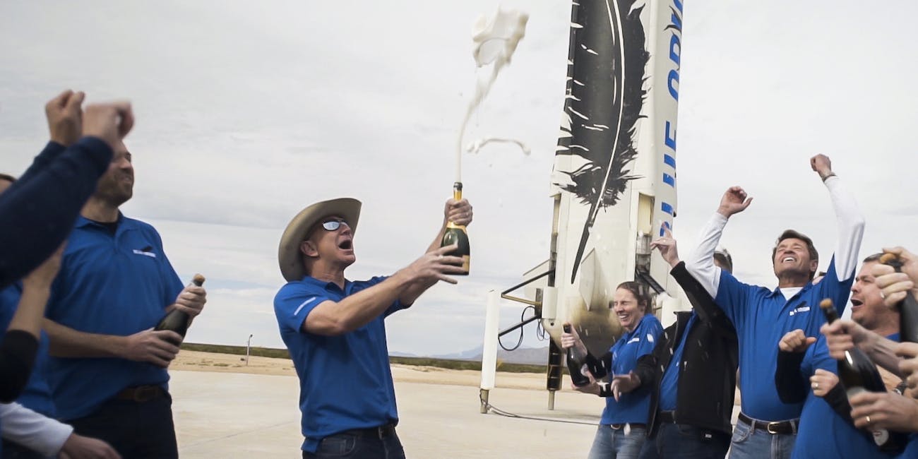 jeff bezos partying