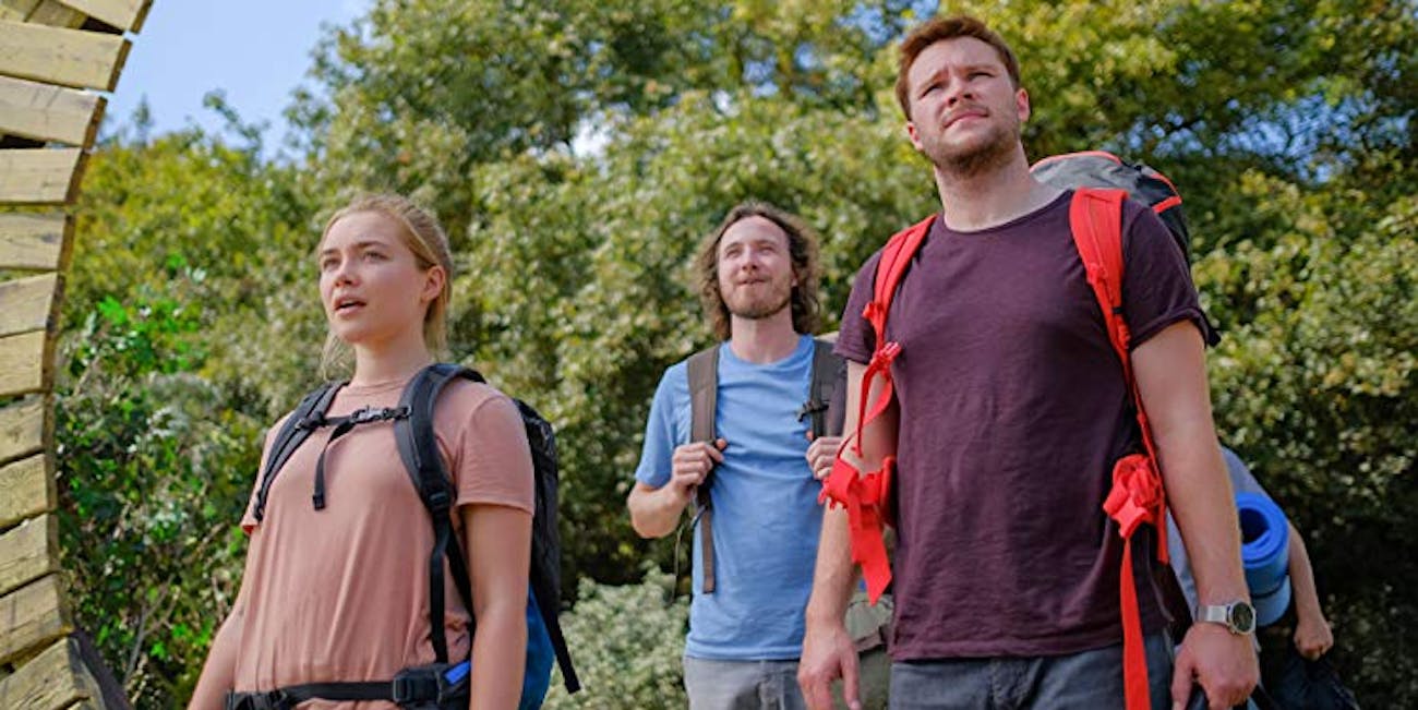 Florence Pugh (Dani) and Jack Reynor (Christian) in A24's 'Midsommar'