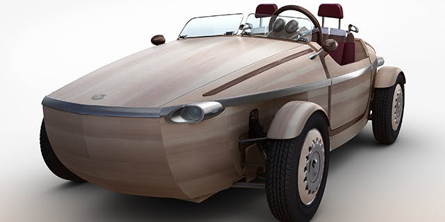 wooden roadster