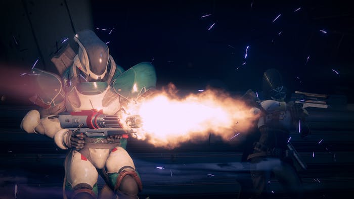 There will be no Rumble, but there will be big miniguns in the Crucible.