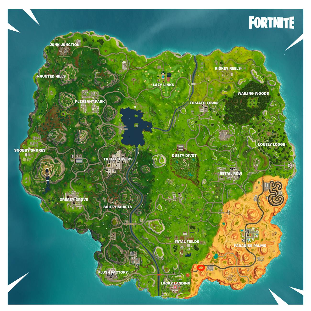 fortnite season 5 map location of the drink camel for - challenge 4 fortnite location