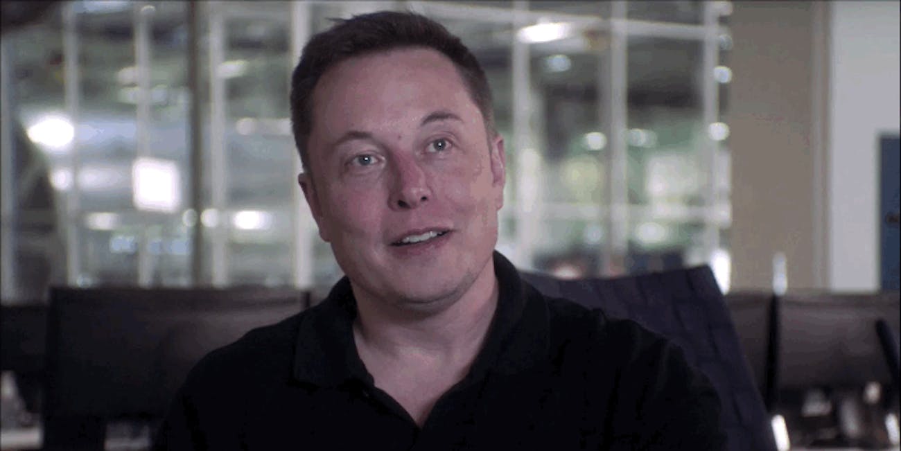 Elon Musk nodding