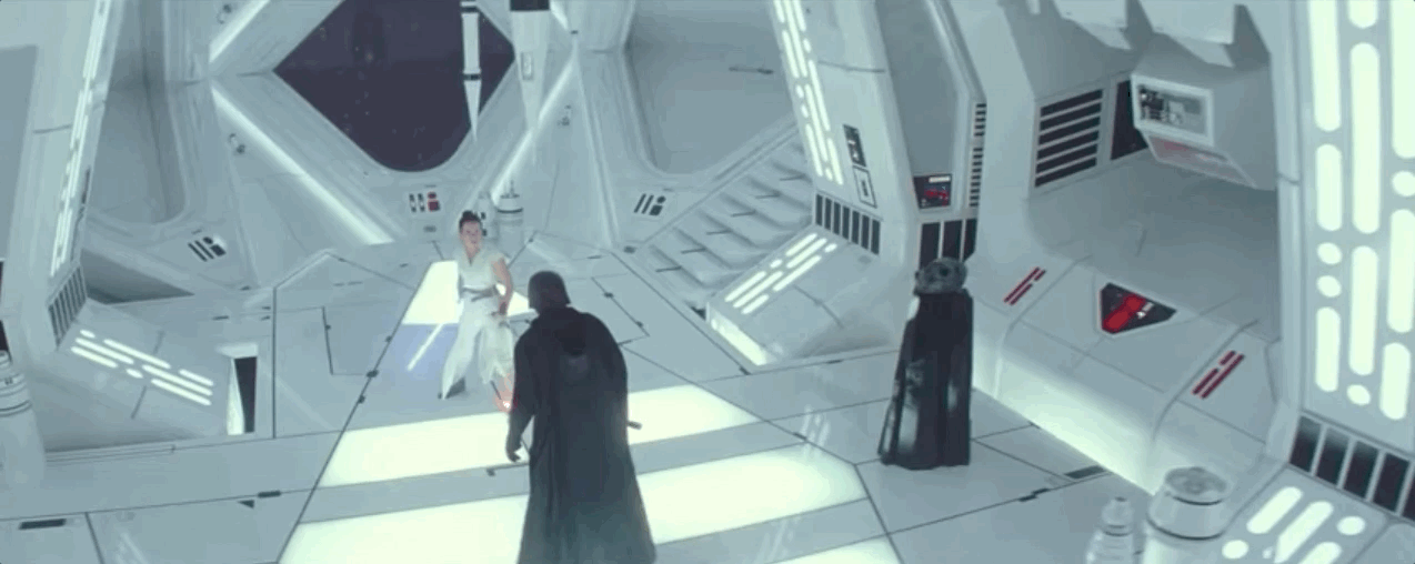 star wars rise of skywalker reylo fight