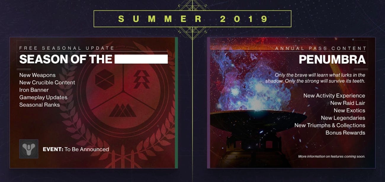 Summer season & # 39; Destiny 2 & # 39;