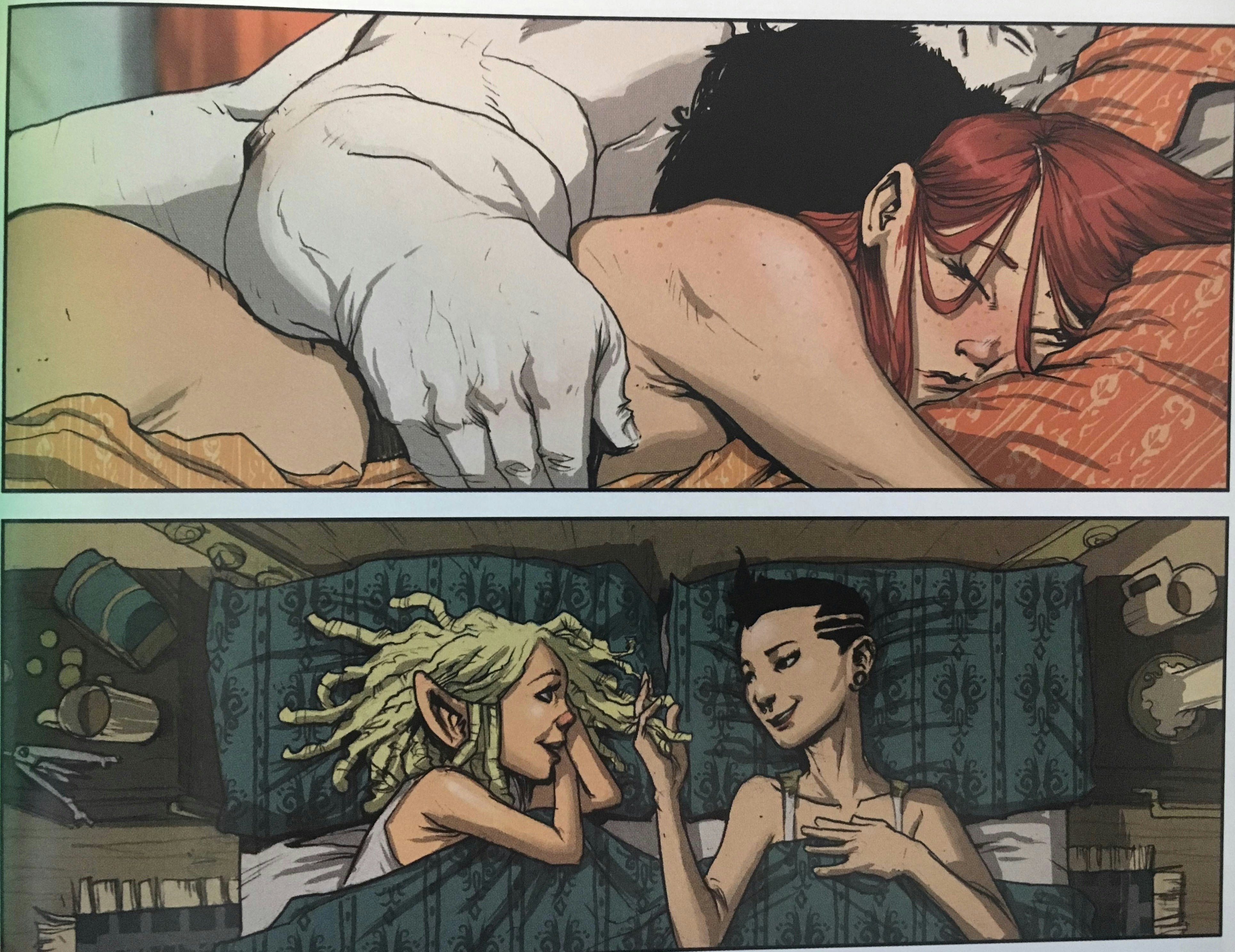 Sex scenes in comics