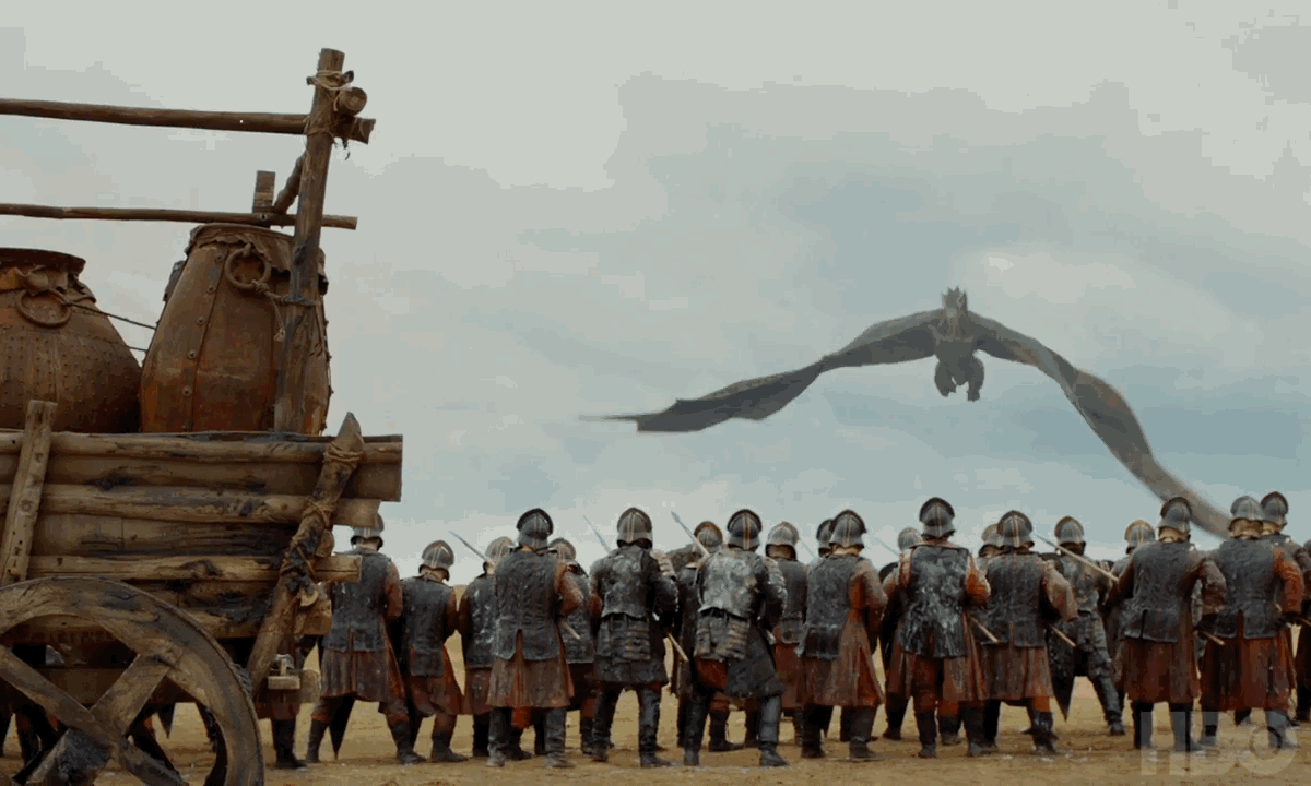 Resultado de imagem para game of thrones dragon gif