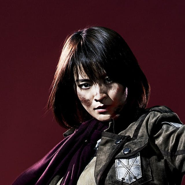 Minami Tsukui as Mikasa Ackerman in 'Live Impact Attack on Titan'