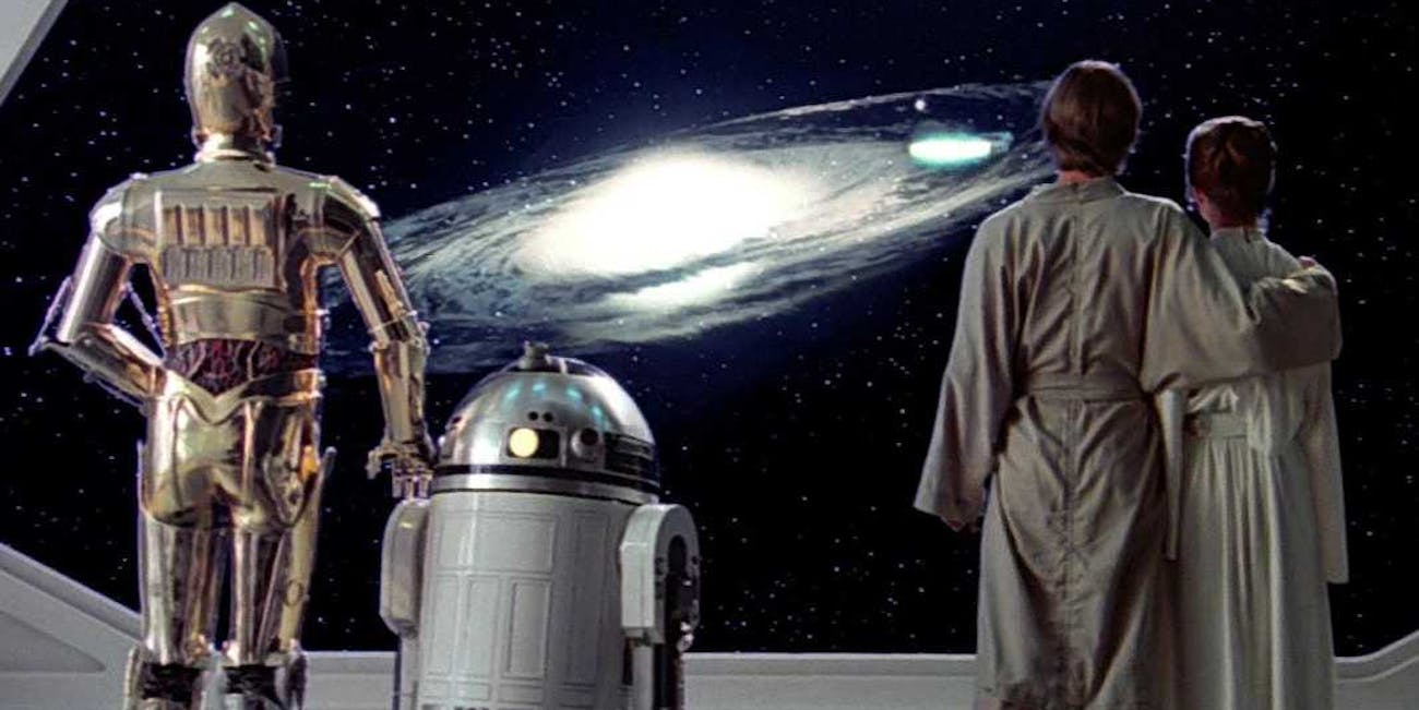 The end of 'Empire Strikes Back'.