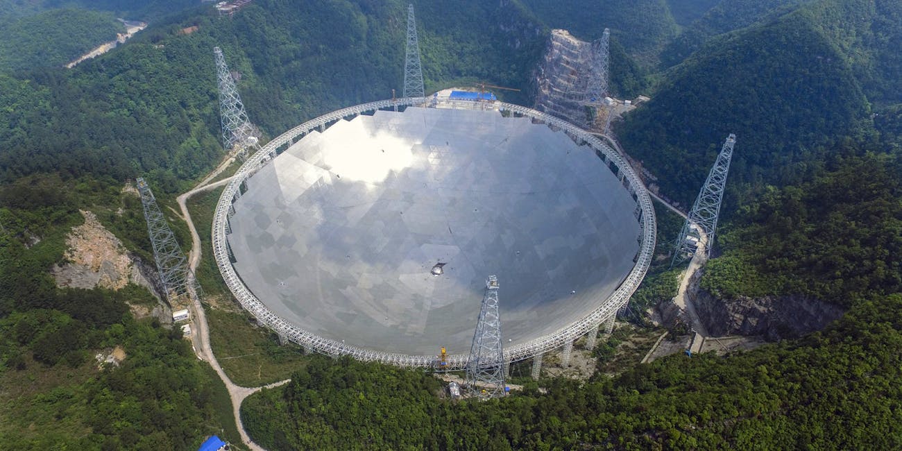 China's FAST telescope, the 500 m radio telescope