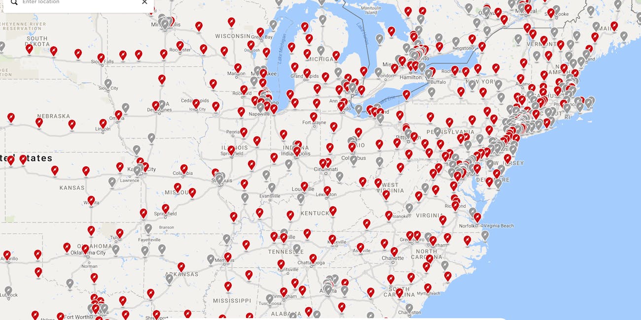 Elon Musk Responds to Complaints With Global Map of Tesla Superchargers