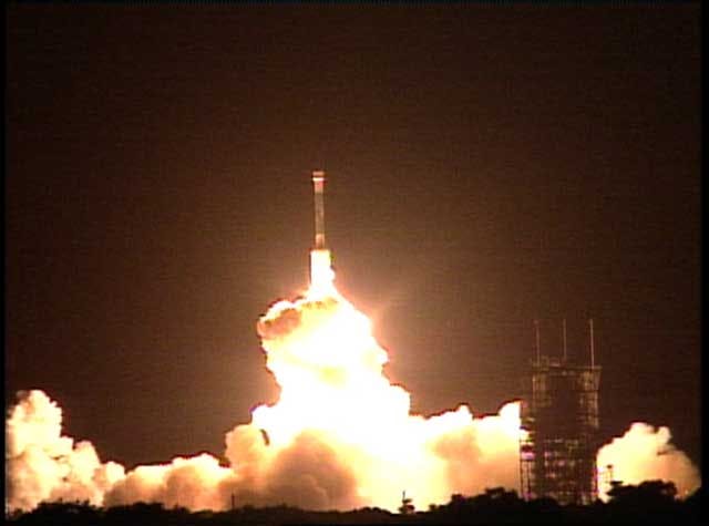 Opportunity launches from Earth on July 7, 2003 aboard the Delta II rocket from Cape Canaveral Air Force Station in Florida. It arrived on Mars on January 25, 2004.