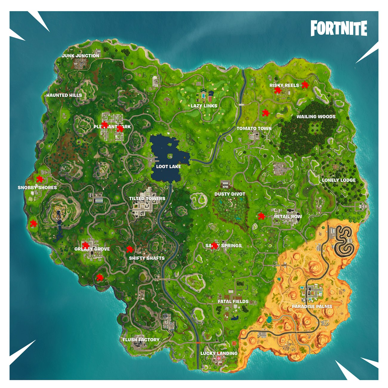 fortnite ji!   gsaw puzzle pieces locations - jigsaw puzzle in fortnite week 8