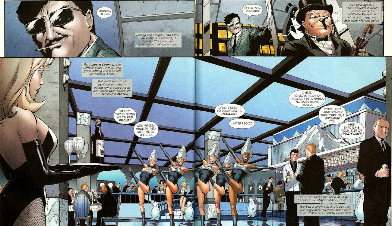 The Penguin at his Iceberg Lounge in 'Gotham Underground #1' (2007)