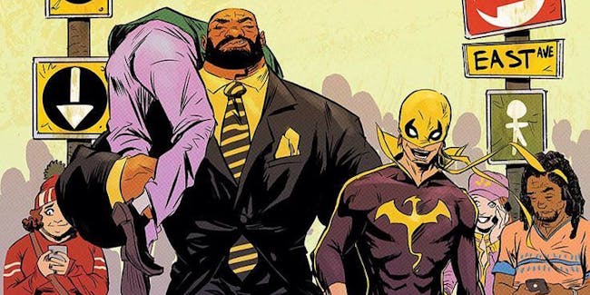 Luke Cage and Danny Rand as they appear in 'Iron Fist and Power Man'