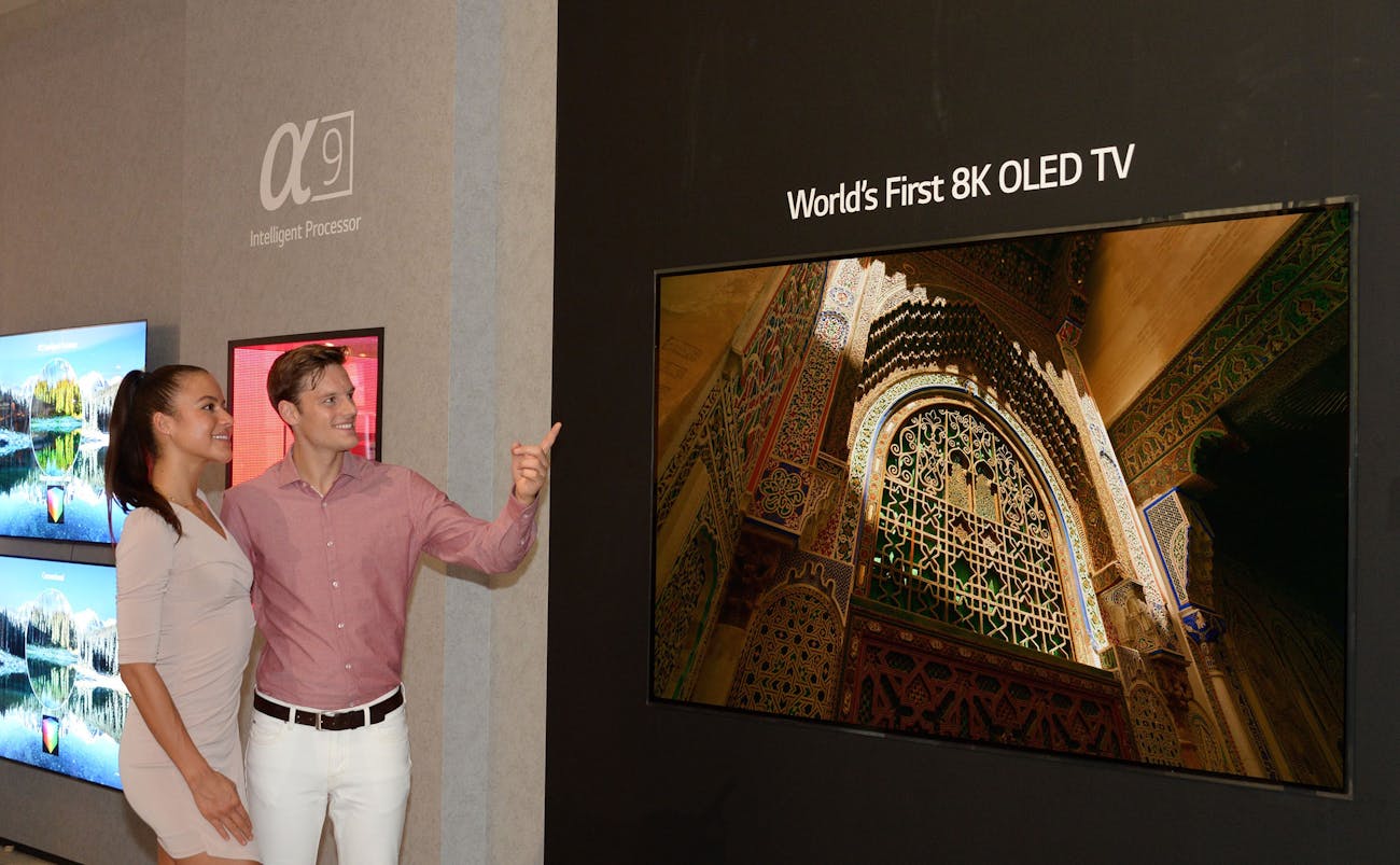 Pointing at some sweet indiscernible pixels.