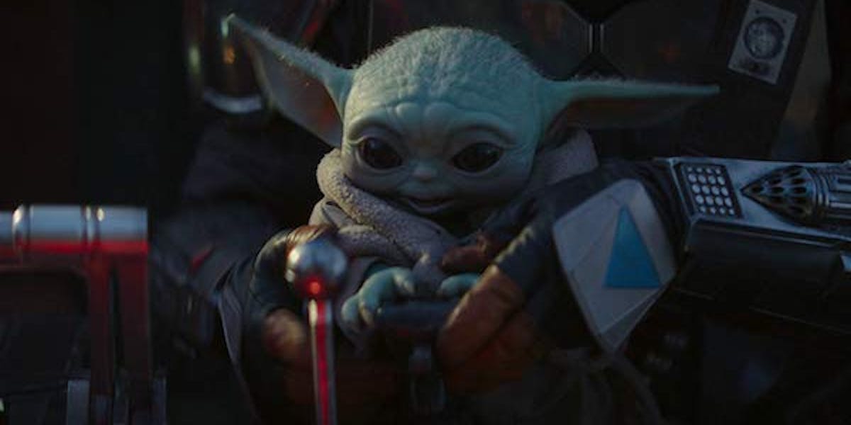 Baby Yoda on board the Razor Crest in 'The Mandalorian' on Disney Plus