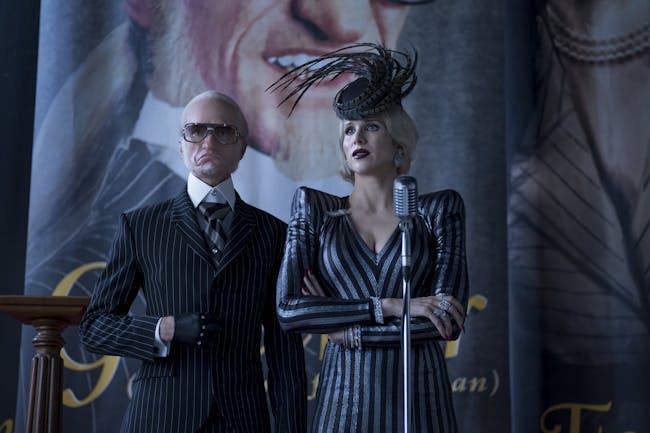 Neil Patrick Harris as Olaf and Lucy Punch as Esme Squalor.