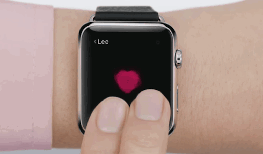 You can send your heartbeat with an Apple Watch.