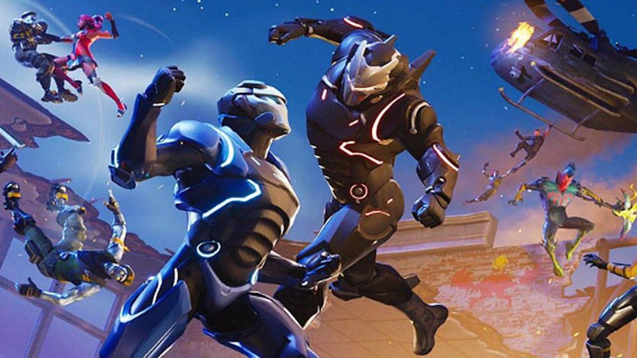 one of the loading screens in fortnite shows carbide and omega fighting - carbide and omega fortnite