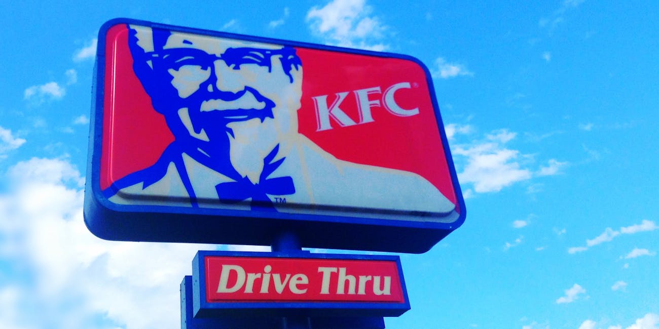 KFC Kentucky Fried Chicken KFC Restaurant Sign Logo