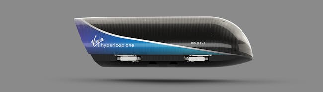 The Virgin Hyperloop One pod.