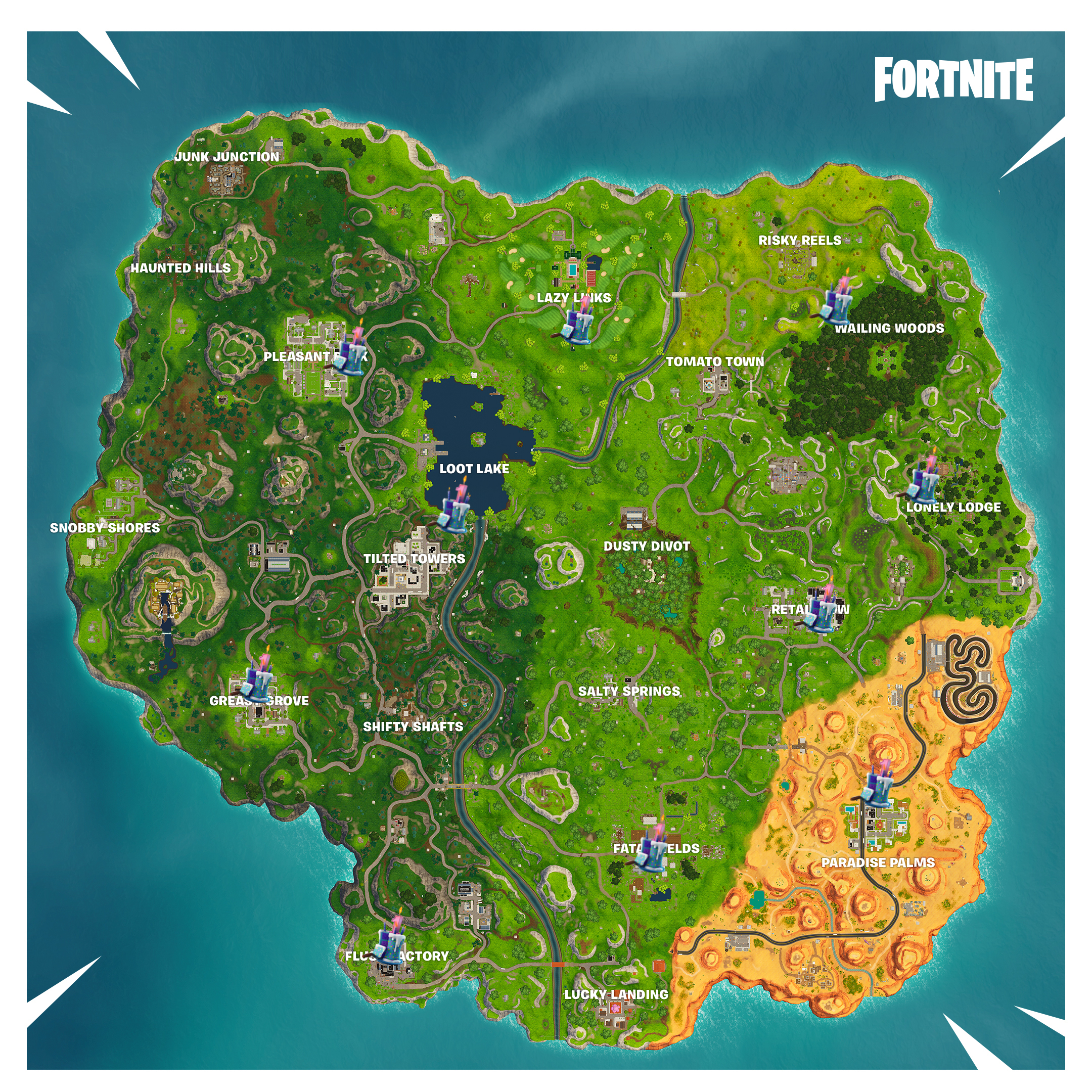 fortnite birthday cake locations where to find every cake on the map inverse - fortnite birthday cake designs