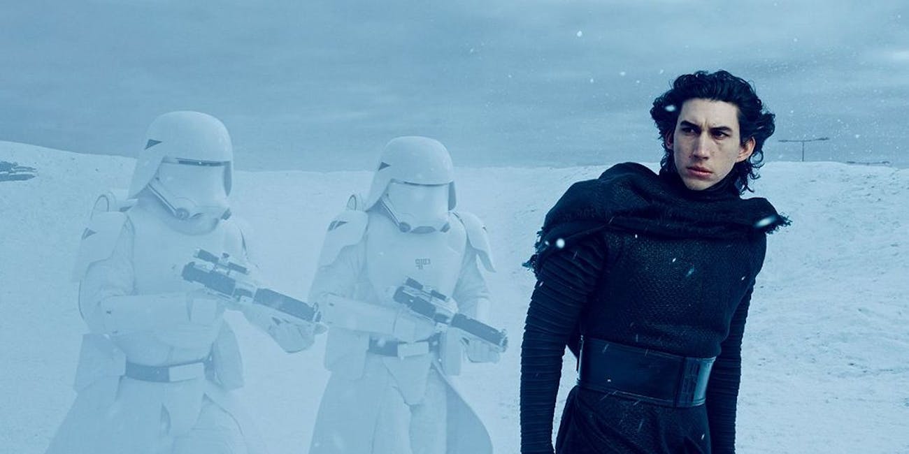 Kylo Ren in a deleted scene from 'The Force Awakens'