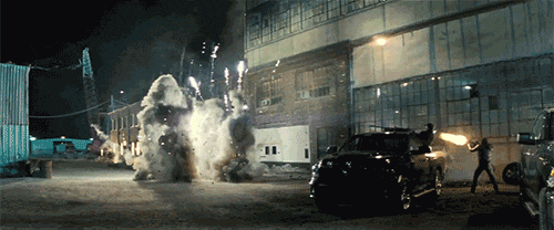 Batman in the Batplane in 'Batman v Superman: Dawn of Justice'.