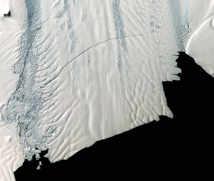 pine island glacier crack