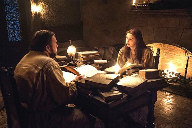 Sam and Gilly reading about Rhaegar Targaryen