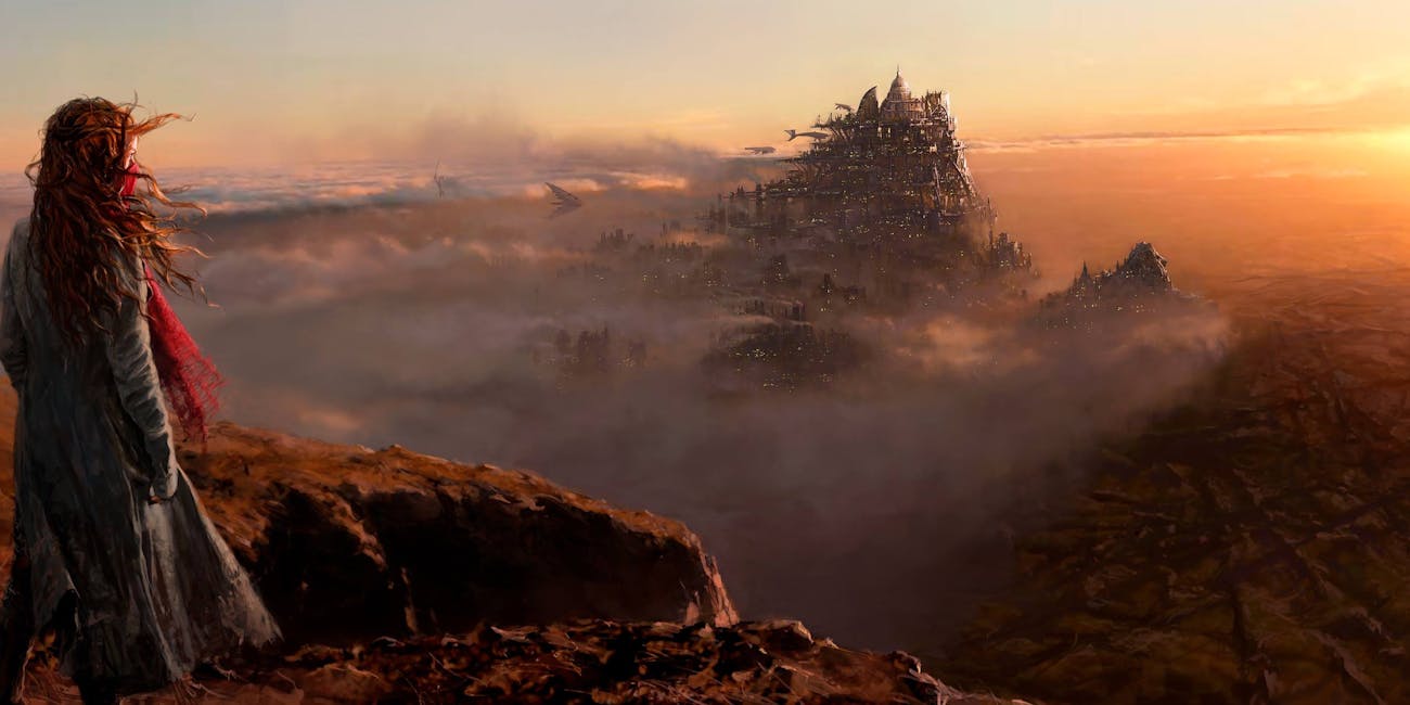 Concept art for 'Mortal Engines' released by Peter Jackson in May 2017.