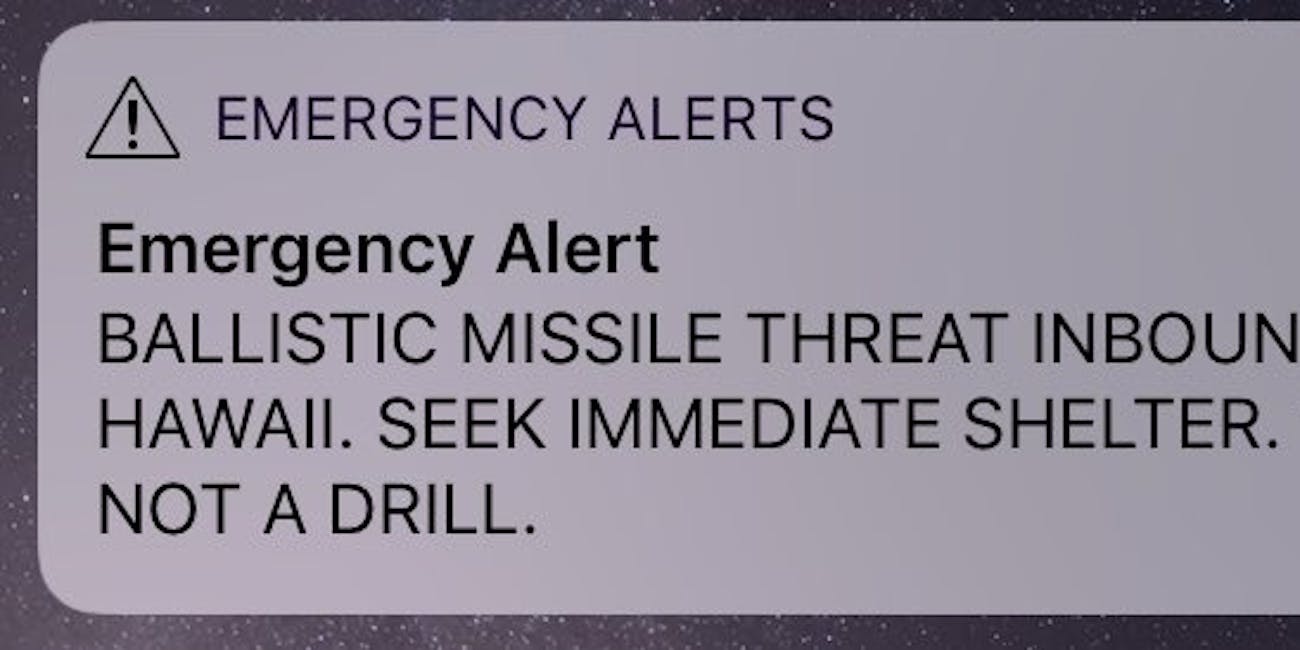 p.p1 {margin: 0.0px 0.0px 0.0px 0.0px; font: 18.0px Georgia} BALLISTIC MISSILE THREAD INBOUND TO HAWAII. SEEK IMMEDIATE SHELTER. THIS IS NOT A DRILL.