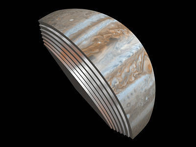 Juno discovered that Jupiter's stormy cloud layers extended deep into the atmosphere. 