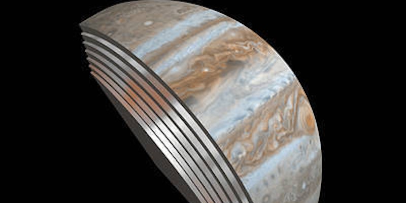 Juno discovered that Jupiter's stormy cloud layers extended deep into the atmosphere. 