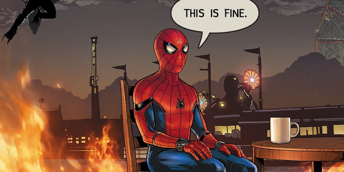'Spider-Man' and the “This Is Fine” Dog Have a Lot in Common | Inverse