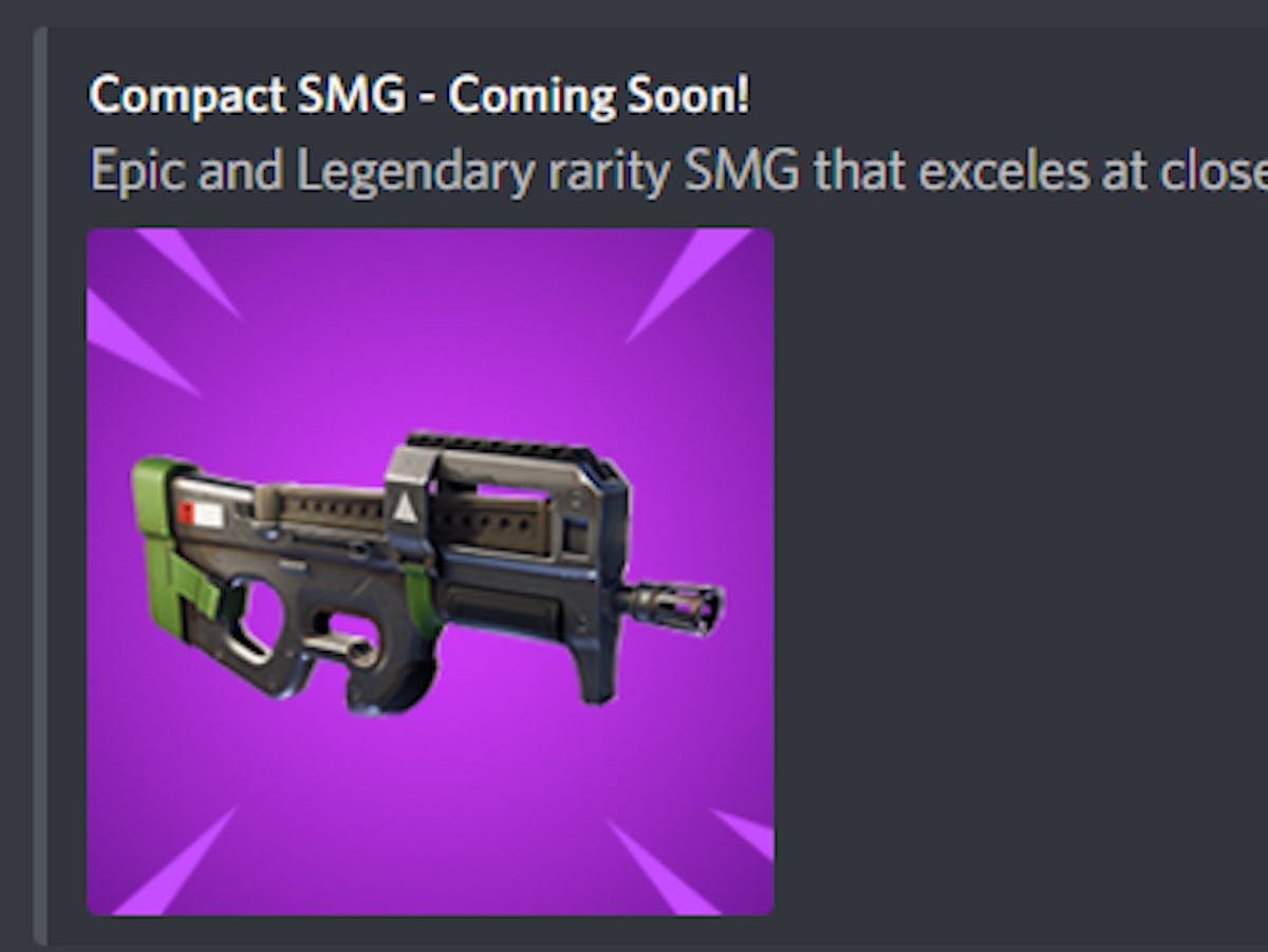 fortnite compact smg p90 stats rarity damage and everything we know inverse - fortnite compact smg nerf