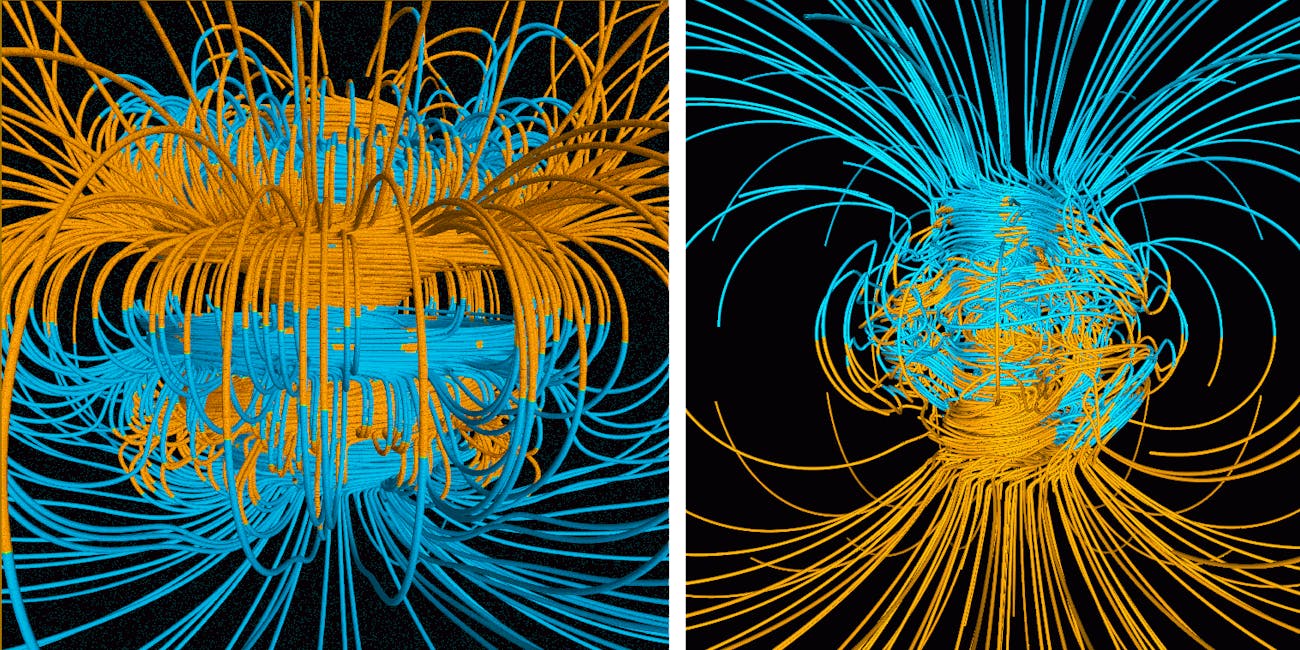 Juno Jupiter Earth Magnetospheres Simulations