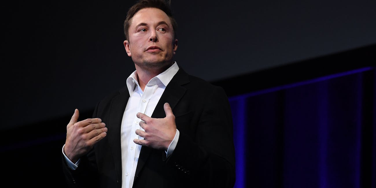 SpaceX CEO Elon Musk speaks at the International Astronautical Congress on September 29, 2017 in Adelaide, Australia