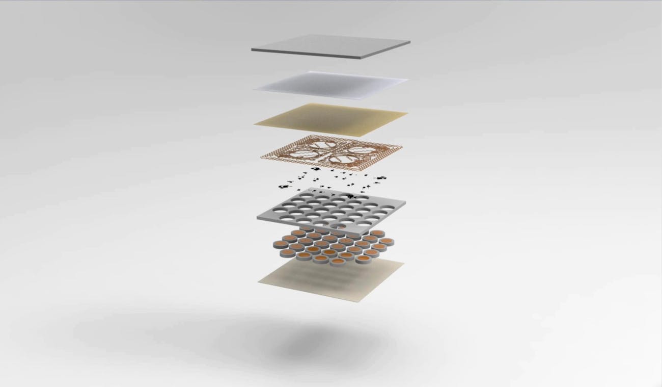 A breakdown of the virtual skin.