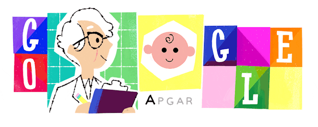 Virginia Apgar Google Doodle