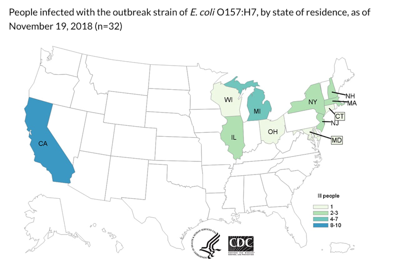 CDC Warns About E. Coli Outbreak, Warns Not to Eat Any Romaine Lettuce Inverse