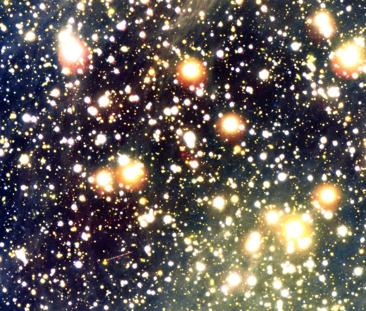 Imagery from the Very Large Telescope of the region of space where vacuum birefringence is believed to be occurring. 
